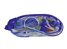 Набор дорожный швейный в прозрачном пластиковом кошельке на молнии