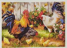 Картина стразами "Семейка" (30 x 40см) без подрамника