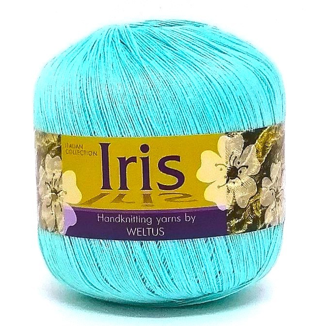 Ирис (Iris 100% 100% мерсеризованный хлопок 9м/1г) 4810 яркая бирюза