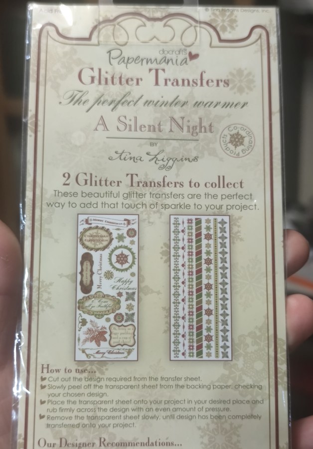 Бумага с высечкой A silent night DOCRAFTS, 2 листа по 12,7х12,7 см