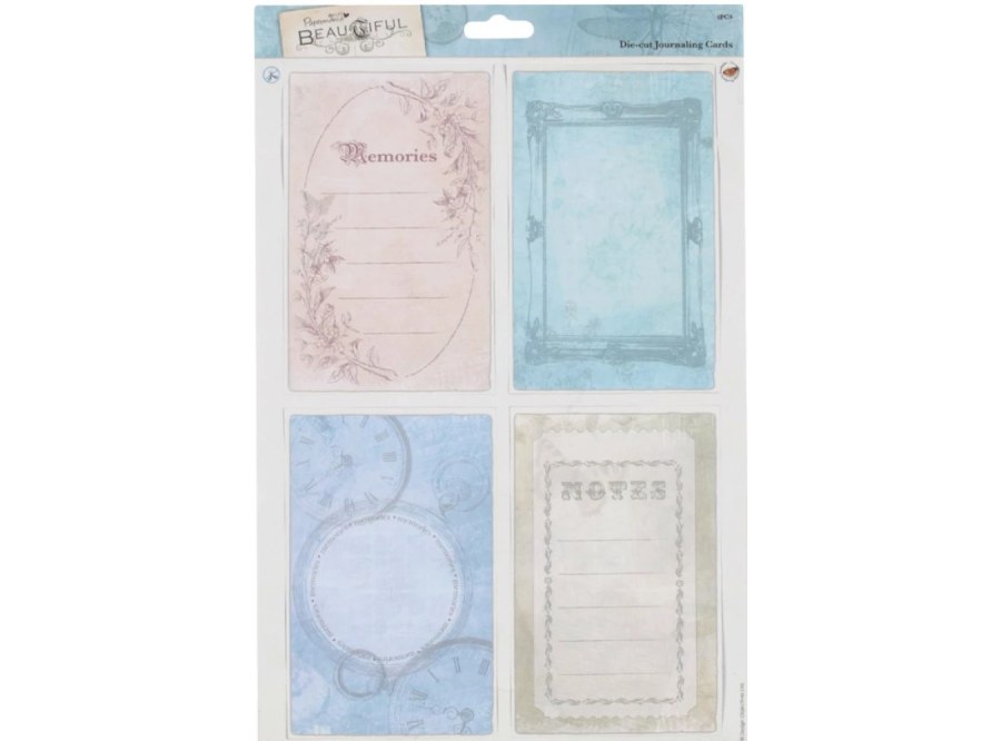 Набор высечных карточек "Заметки" коллекция Beautiful, Papermania