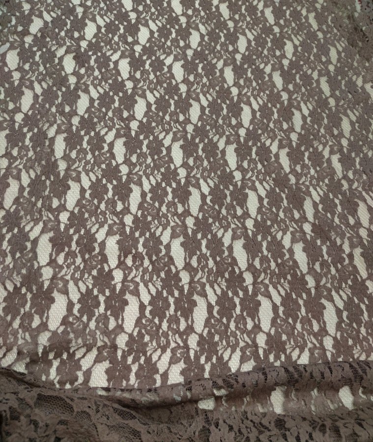 Гипюр Кордовый тауп (какао с молоком) (цена за 1см)