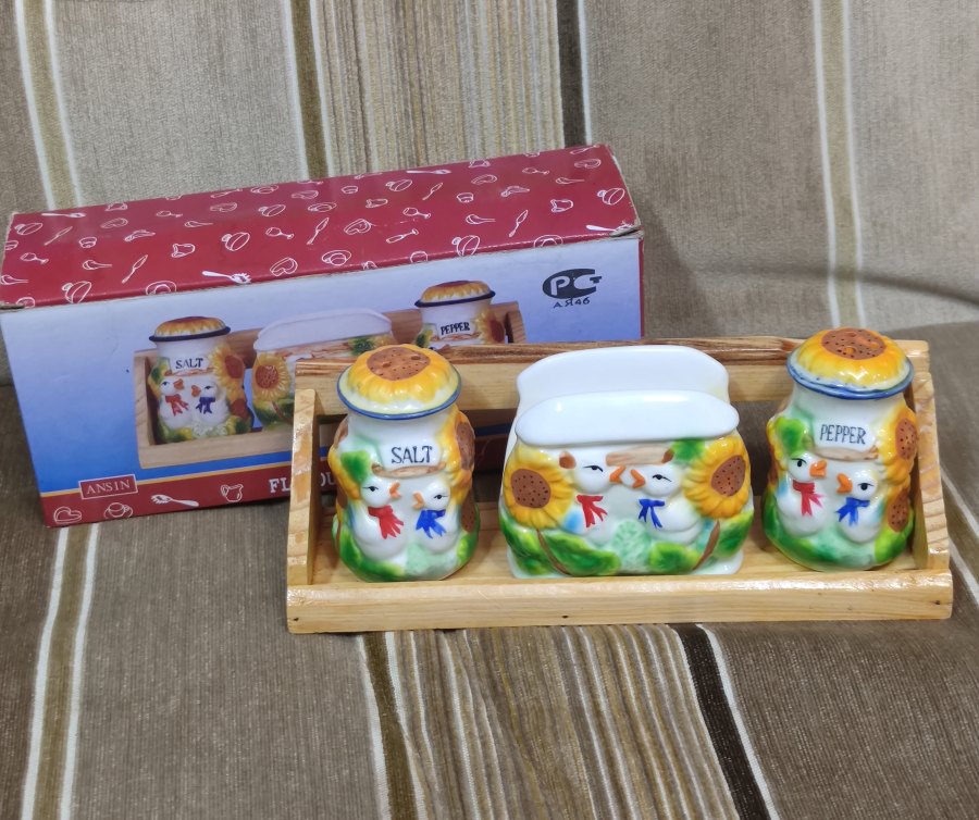 Набор для специй керамика 3 предмета