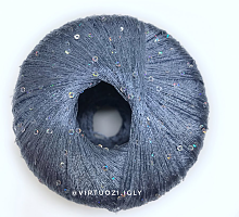 Пайетки ЛГ (PAILLETTES LG), цвет 8604 серо-синий джинс ( аналог 071 в бобинных )