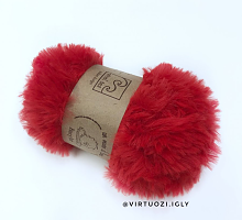 Пряжа Fancy fur (Фанси фе), цвет 6 красный