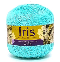 Ирис (Iris 100% 100% мерсеризованный хлопок 9м/1г) 4810 яркая бирюза