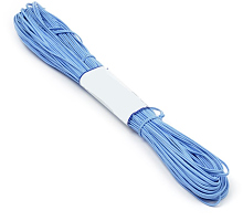 Шнур отделочный 2мм Сутаж голубой 20 м