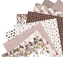     Docrafts Geometric Mocha 15x15 36 .