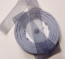 Лента капроновая ширина 25мм, серая, цена за метр