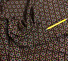 Штапель коричнево-розовый (цена за 1см)