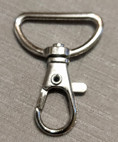 Карабин металлический 25мм никель ш17