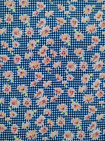 Кошибо Ромашка розовая на синем фоне