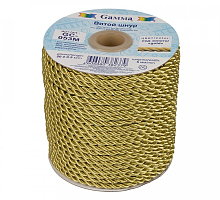 Шнур витой, металлизированный "Gamma" 5мм золото