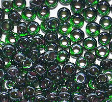 Бисер прозрачный с цветной линией 51128