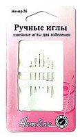 Иглы ручные для вышивания с закругленны кончиком №18, 6 шт