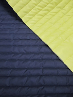 Стеганная ткань с подкладкой, цвет темно-синий/желтый