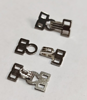 Крючок-кзастежка декоративный 22х10мм-никель