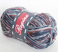 Сеам Регина принт 931595 синий-терракот-морская волна