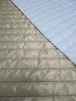 Стеганная ткань с подкладкой, цвет серый/голубой