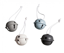 бубенцы в гирлянде 8шт  белые, голубые, св-серые и т-серые ш2