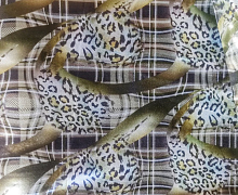 Трикотаж диско хаки-змея (цена за 60см)