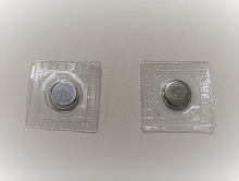 Магнитная кнопка скрытая, на прозрачной силиконовой основе, 30х30 мм