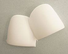 Плечевые накладки полумесяц (S) HKM, белый