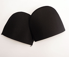 Плечевые накладки полумесяц (S) HKM, черные