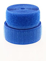 Лента контактная (липучка) синия, 25 мм