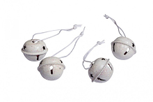 бубенцы в гирлянде 8шт  белые ш2