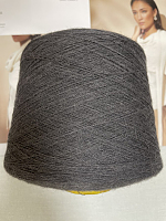 Лама Лоро (Lama, Лоро Пиана, 100% шерсть, 6м/1г) антрацит №к3Г