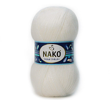 Пряжа Naco Mohair Delicate цвет 6101 белый