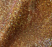 Трикотаж "рыжее мерцание" с золотым напылением ш.1.4 (остат.70см)