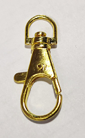 Карабин металл 13мм длина 35мм золото ш15