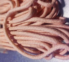 Шнур вощеный коралловый (2 мм, 5 м.),