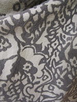 Жаккард коричневый плотный