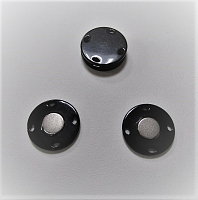Кнопка магнитная пришивная черная, 23 мм