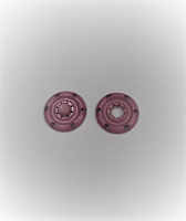 Кнопка пришивная пластиковая пыльная роза, 22 мм