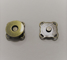 Кнопка магнитная пришивная бронза, 15 мм