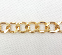 Цепь декоративная золотая, звено 18х13 мм. (цена за 1 см)