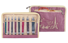 Набор "Deluxe" съемных спиц "Royale", KnitPro (бесплатная доставка + в подарок иглы для пряжи 3шт KnitPro и линейка "Слон" для измерения размера спиц ))