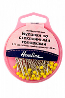 Булавки для квилтинга со стеклянными головками, 100 шт  Ш10