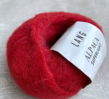 Пряжа Альпака суперлайт (Alpaca Superlight) 60 красный