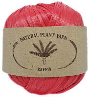 Пряжа Рафия (Raffia), цвет 124 темный коралл