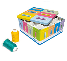 Шкатулка МЕТАЛЛИЧЕСКАЯ ДЛЯ ниток MINI KING