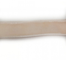 Лента бархатная 12 мм, светлый беж