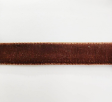 Лента бархатная 12 мм, коричневый