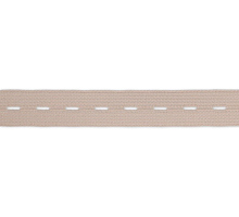 Резинка 20 мм перфорированная бежевая