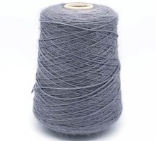 Бэби лама (Baby Lama, 60% бэби лама, 10% суперкид мохер, 20% шёлк, 10% модал, 3.2м/1г) 03 серый №с2в