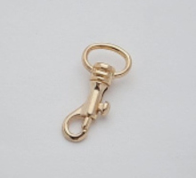 Карабин металл 11 мм золото №о1